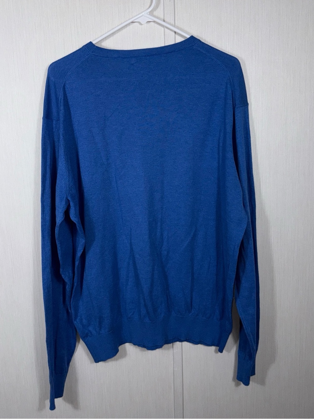 Peter Millar Crown Soft Mens Blue Cotton Silk Crewneck Sweater Size L - Picture 6 of 6